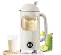 HANROSE Nut Milk Machine, 1L Soy Milk Maker with LED Display, Multifunction Blender for Almond Milk, Oat Milk, Milkshakes and More