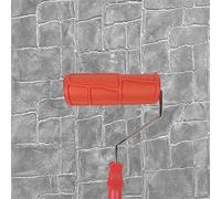 Hanroy 8'' Patterned Paint Roller for Wall Decoration Classic Brick Embossing Texture Rubber Roller Decorative Household DIY Paint Art Tool for Wall Decoration (2037T)