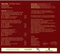 HANS GAL: THE RIGHT TEMPO NEW CD