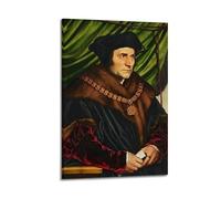 Hans Holbein The Younger Printed Posters Portrait of Sir Thomas More Home Decor Wall Art Hanging Picture Print Bedroom Decorative Paintings Room Aesthetic 12x18inch(30x45cm)