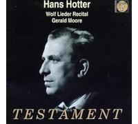 Hans Hotter: Wolf Lieder Recital