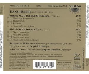 HANS HUBER: SYMPHONY NO. 3; SYMPHONY NO. 6 NEW CD