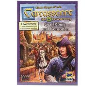 Hans im Glück, Carcassonne Count, King and Consorts, 6th Expansion, Family Game, Board Game, 2-6 Players, Ages 7+, 40+ Minutes, German
