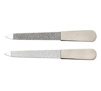 Hans Kniebes Sapphire Nail File 9 cm Stainless Steel Handle - Sapphire File from Solingen - 3-in-1 Nail Care & Pedicure for Men & Women - Coarse & Fine Side