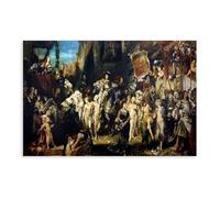 Hans Makart - The Entry of Charles V Into Antwerp Poster Bedroom Canvas Decor Print Wall Art Office Room Aesthetic Decor Gift Unframe 24x36inch(60x90c