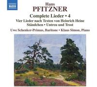 Hans Pfitzner : Hans Pfitzner: Complete Lieder - Volume 4 CD (2021) NEW
