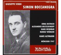 Hans Reinmar;Erna Dietrich; Alexander Miltschinoff; Rudolf Wunzer; Gerhard Misske / Hans Altmann - Verdi: Simon Boccanegra (Hans Reinmar / Erna Dietrich / Munich Radio Orchestra / Hans Altmann)