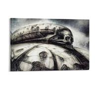Hans Ruedi Giger Surrealism Art Poster5 Wall Art Poster Scroll Canvas Painting Picture Living Room Decor Home 16x24inch(40x60cm)