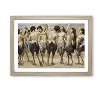 Hans Thoma Women in Bird Bodies Framed Print | A2 Oak Framed Wall Art | Ready to Hang | Modern Nature Picture | Living Room Bedroom Lounge Office