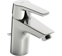 Hansa 51402293 Hansapolo DN15 Single-Lever Basin Mixer Tap | + Drainage and Pull Operated Drain Aerator Quick Assembly System | 6 L/min | Projection 103 mm