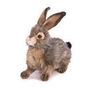 Hansa 6284 Crouching Black Tailed Rabbit 25cm