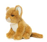 Hansa 7290 Lion Cub Brown Realistic Plush Poseable Toy