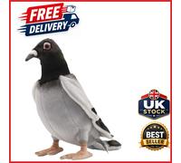 Hansa Aviary Collection Pigeon Plush Toy 29cm Grey and Black Animal Theme