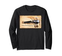 Hansa-Brandenburg D.I Star-Strutter WWI Biplane Diagram Long Sleeve T-Shirt