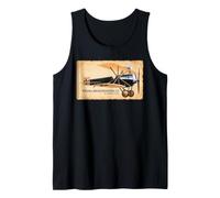 Hansa-Brandenburg D.I Star-Strutter WWI Biplane Diagram Tank Top