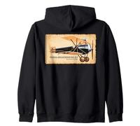 Hansa-Brandenburg D.I Star-Strutter WWI Biplane Diagram Zip Hoodie