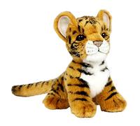 Hansa Plush - Tiger Baby Sitting Brown 18cmH (3421)