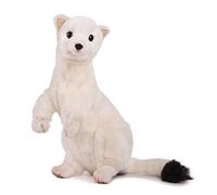Hansa White Ermine Soft Toy 28cmH