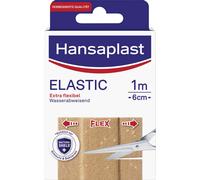 Hansaplast Elastic Plaster (1 m x 6 cm), Cut to Size Wound Plasters for Joints and Moving Body Areas, Flexible Dressing Material with Extra Strong Adhesion