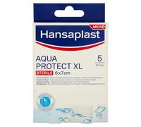 Hansaplast Aqua Protect XL Wound Dressing, Sterile and Waterproof Dressing, Large and Postoperative Wounds, Blocks 99% Bacteria, 5 Dressings, 6 x 7 cm