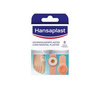 Hansaplast Corn Plasters (1 x 8 Pieces) Salicylic Acid Corn Removal Plasters Pain Relieving Foot Plasters with Secure Grip