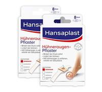 Hansaplast Corns Plaster, Adhesive Plaster to Corns (Pain-Relieving Foot Patches with Secure Hold, 2's Pack (2 x 8 Piece ))