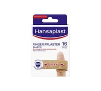 Hansaplast Elastic Finger Strips Plasters (16 Strips), Extra Long Wound Plasters Specially for Fingers, Flexible and Breathable