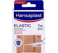 Hansaplast Elastic Plaster (1 m x 6 cm), Cut to Size Wound Plasters for Joints and Moving Body Areas, Flexible Dressing Material with Extra Strong Adhesion