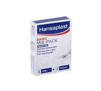 HANSAPLAST - Pansements - BASIC MIX PACK SENSITIVE - 8strips + 4x10x6cm