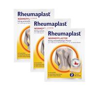Hansaplast Rheumatism Plaster, 2 x 18 x 12 cm, Polyethylene, Active Ingredient 4.8 mg, Cayenne Pepper Thick Extract