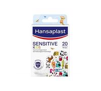 Hansaplast Sensitive Children's Plaster (20 Strips), Wound Plasters with Cute Animal Motifs to Cheer, Painless Remove Plaster Set