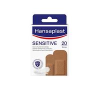 Hansaplast Sensitive Skin Tone Plasters Medium (20 Strips), Skin-Friendly and Hypoallergenic Wound Plasters with Bacteria Shield & Secure Adhesion, Painless to Remove