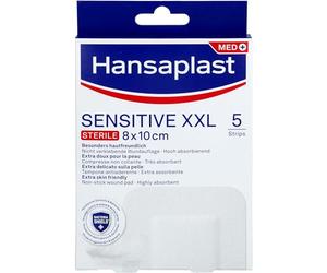 Hansaplast Sensitive XXL Sterile 8 x 10 cm Plaster, 5 pcs