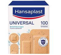 Hansaplast Universal 100 Pre-Cut Sterile Plasters, Water and Dust Resistant Dressings for The Whole Family