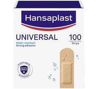 Hansaplast Universal Plasters (100 Strips), Dirt and Water Resistant Wound Plasters, Large Plaster Set with Strong Adhesion