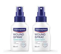Hansaplast Wound Healing Spray 50ml Twin Pack | Antiseptic Wound Cleanser for Cuts, Grazes & Minor Burns | Pain-Free, Fast & Effective Infection Protection for Home & Travel
