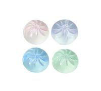 Hansber 4 Pack Glitter Dumpling Squishy Toys Stress Balls Fidget Sensory Toy Decompression Dough for Birthday Solid Color Type One Size