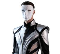 Hansber Full Face Masquerade Mask for Men Fan Favorite White One Size