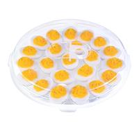HANSGO Deviled Egg Containers with Lid, Deviled Egg Platter Carrier, Clear