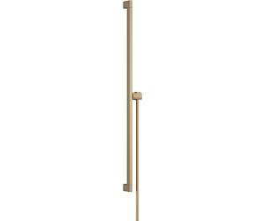 hansgrohe 24403140 Unica E Puro 90 cm mit Easy Slide Handbrausehalter und Isiflex Brauseschlauch 160 cm Brushed Bronze Shower Rail, Brausestange 90cm