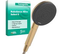 hansgrohe 24500140 Raindance Alive Select S Hand Shower 125 3jet, Brushed Bronze