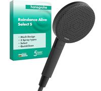 hansgrohe 24500670 Raindance Alive Select S Hand Shower 125 3jet, Matt Black