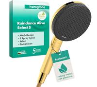 hansgrohe 24511990 Raindance Alive Select S Hand Shower 125 3jet EcoSmart, Polished Gold Optic