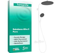 Shower Column Hansgrohe Raindance Alive S Puro 300, 1 Spray, Ecostat Element Matt White 24592700