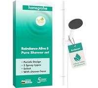 hansgrohe 24602700 Raindance Alive Select Set 125 3jet EcoSmart with Shower bar Unica S Puro 65 cm, Matt White