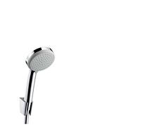 hansgrohe 27575000 Croma 100 Hand Set, 1 Spray and Shower Hose 1.60 m, Chrome, Silver