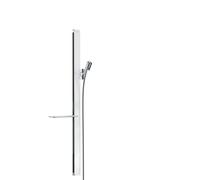 hansgrohe 27640400 Unica Rail 90 cm with Shower Hose Set, White/Chrome, 0.90 m