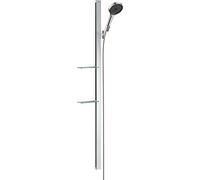 hansgrohe 27674000 Rainfinity Water-Saving Shower Set 130 3 Sprays with Shower Rail 1.50 m, soap dishes, Chrome