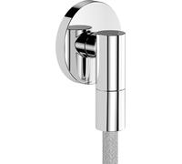hansgrohe 28882000 FixFit Fine S Wall Outlet with Non-Return Valve, Chrome
