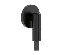hansgrohe 28882340 FixFit Fine S Wall Outlet with Non-Return Valve, Brushed Black Chrome